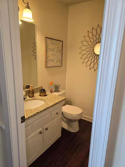 1/2 bathroom downstairs