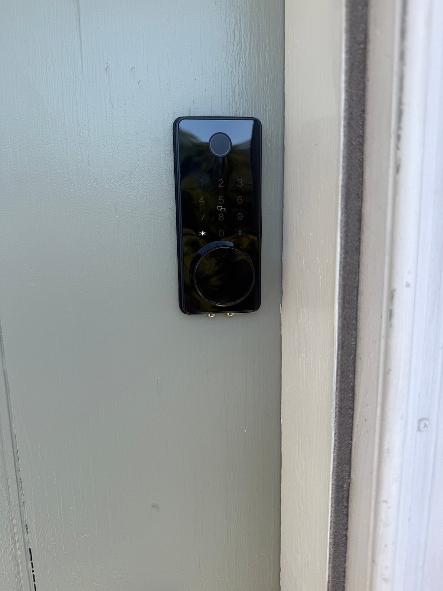 Keypad entry on front door, no worry about keys. Each occupant gets a door code.