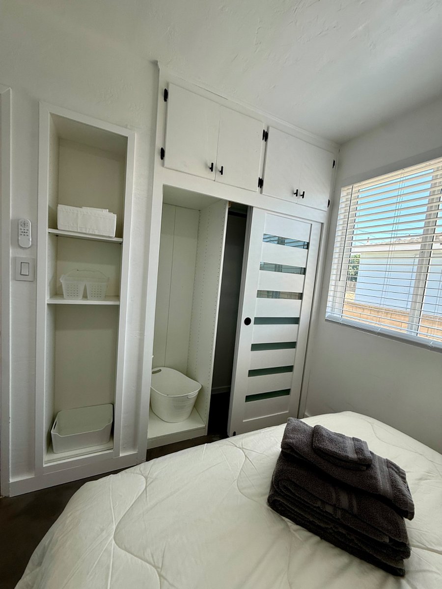 Room #3 Closet with hangers and extra shelving