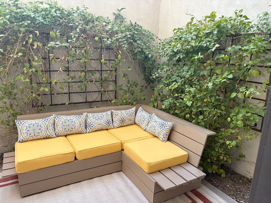Private outdoor sitting area