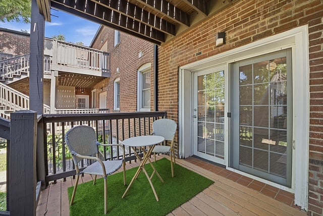cute outdoor seating area
