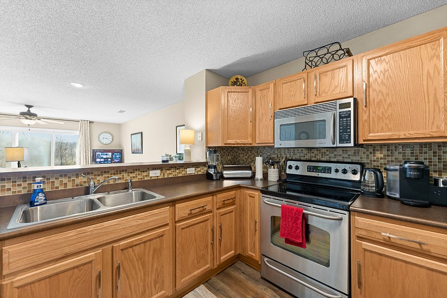 Open to living space
