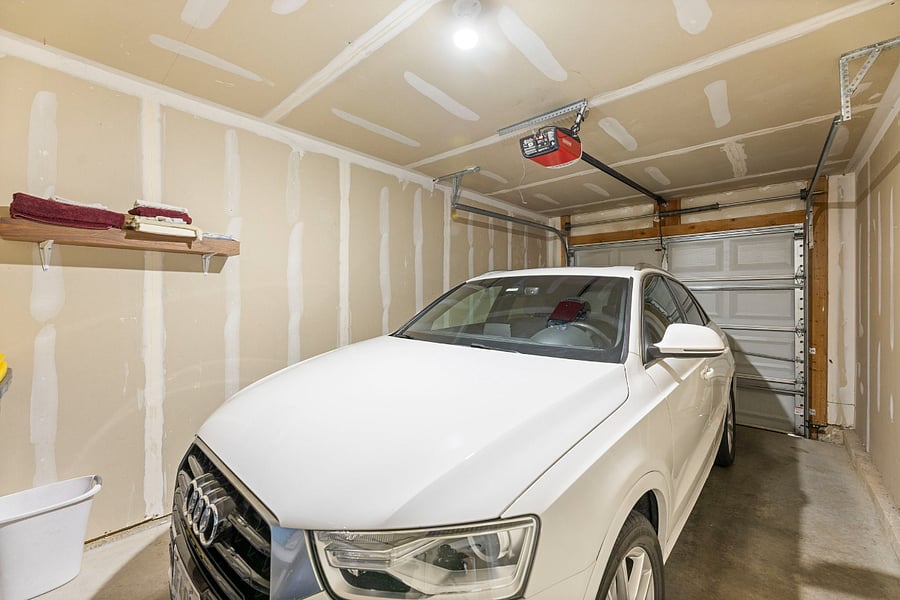 Single car attached garage