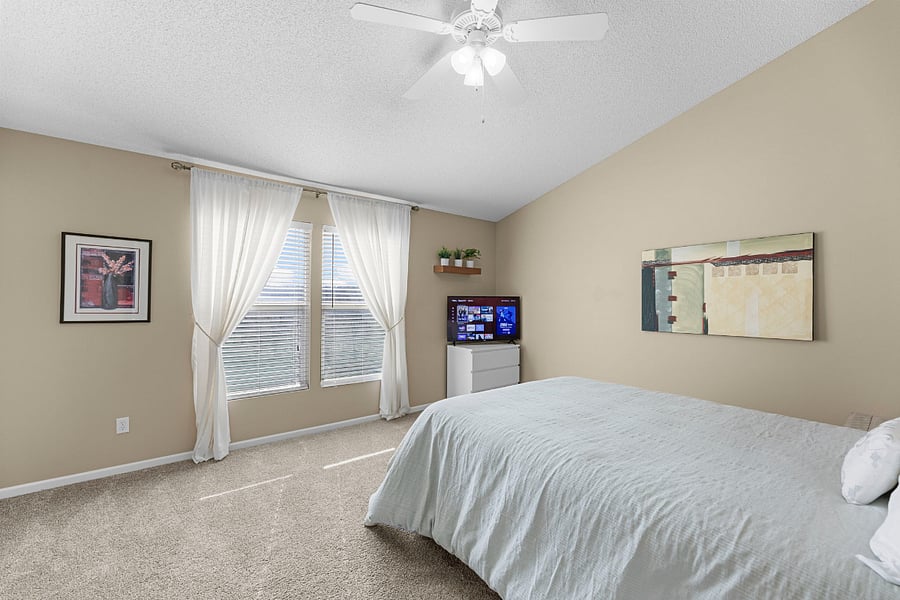 Smart tv and dresser