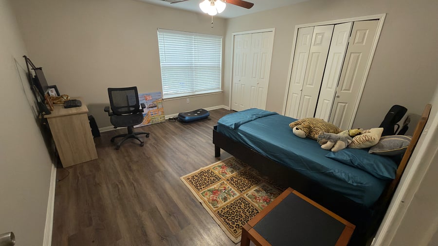 1st bedroom facing the front.