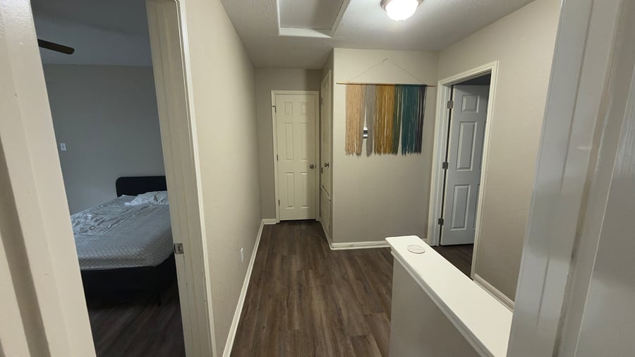 Hall way to enter to 2nd bedroom and shared bathroom