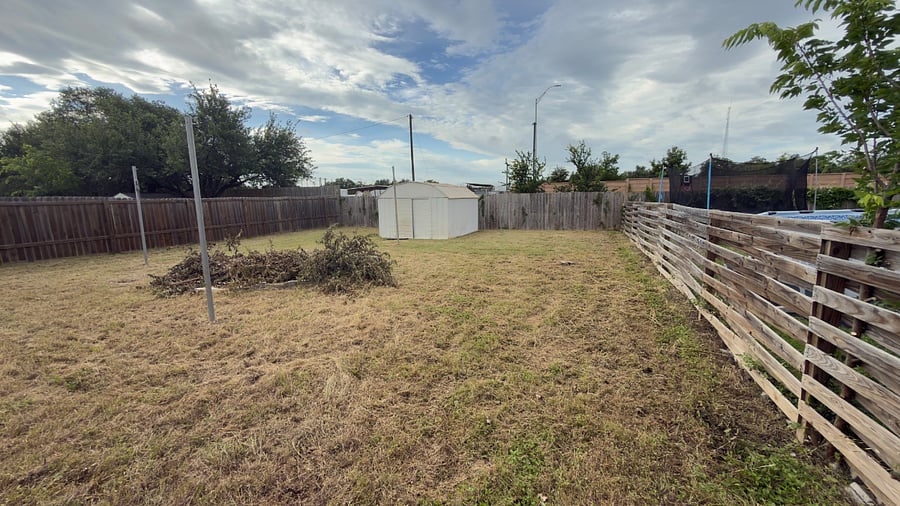 Fence backyard