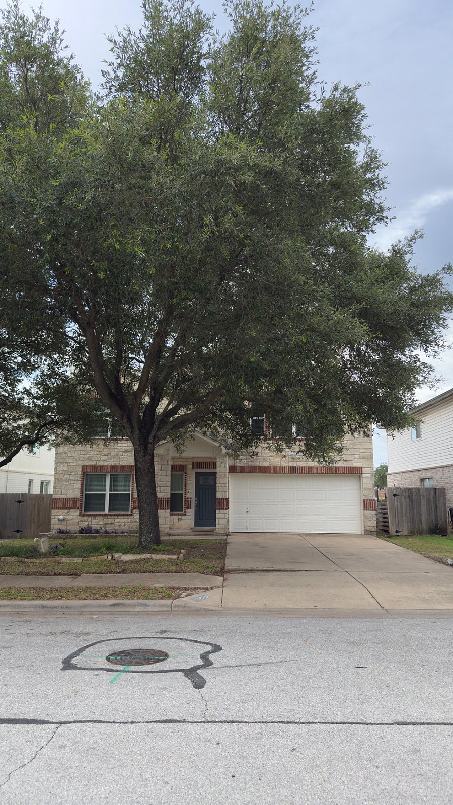 Driveway of the house.