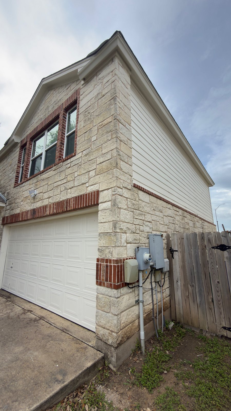Right side of the house
