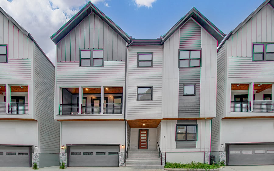 Attached two-car garage with direct, easy access into the homeperfect for staying comfortable during Houstons heat, rain, or storms. Provides secure, convenient parking and makes coming and going effortless for extended stays.