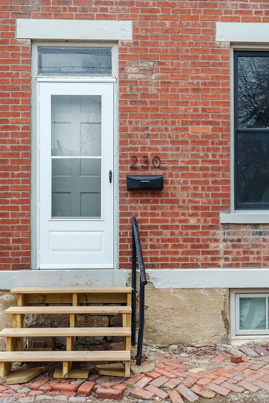 The front entry of the home.