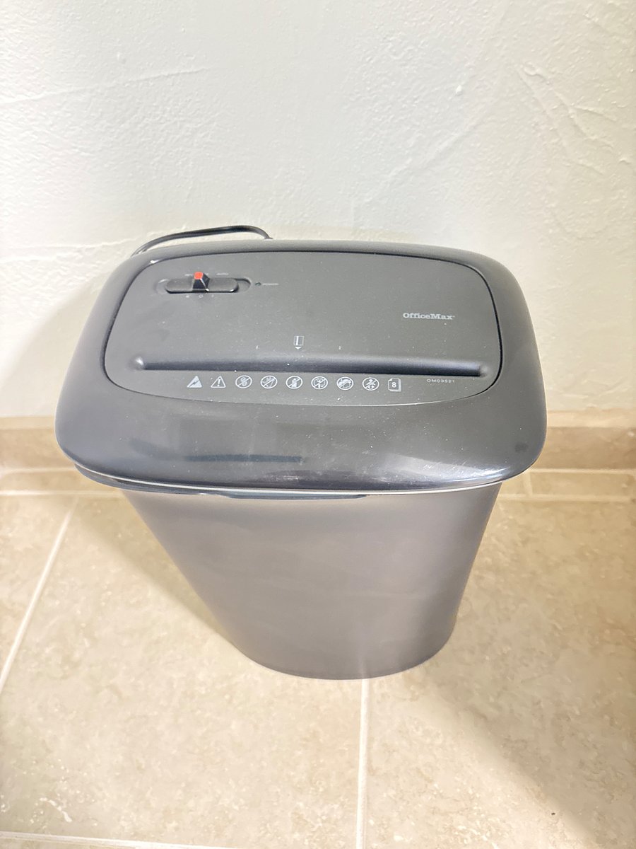 Shred your sensitive documents