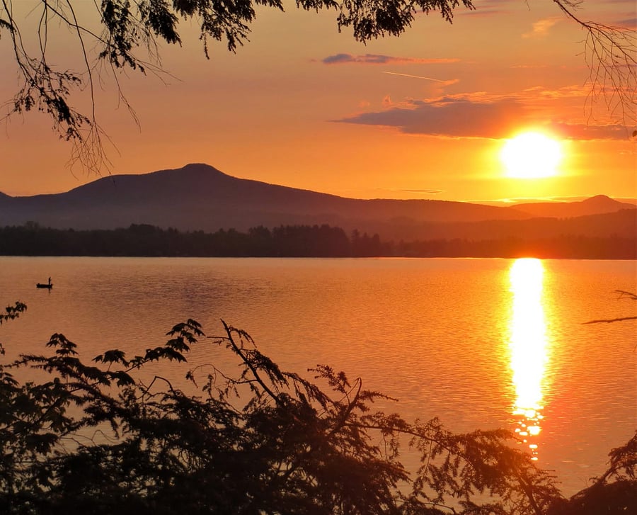 Catch the sunrise and sunset at Lake Carmi!