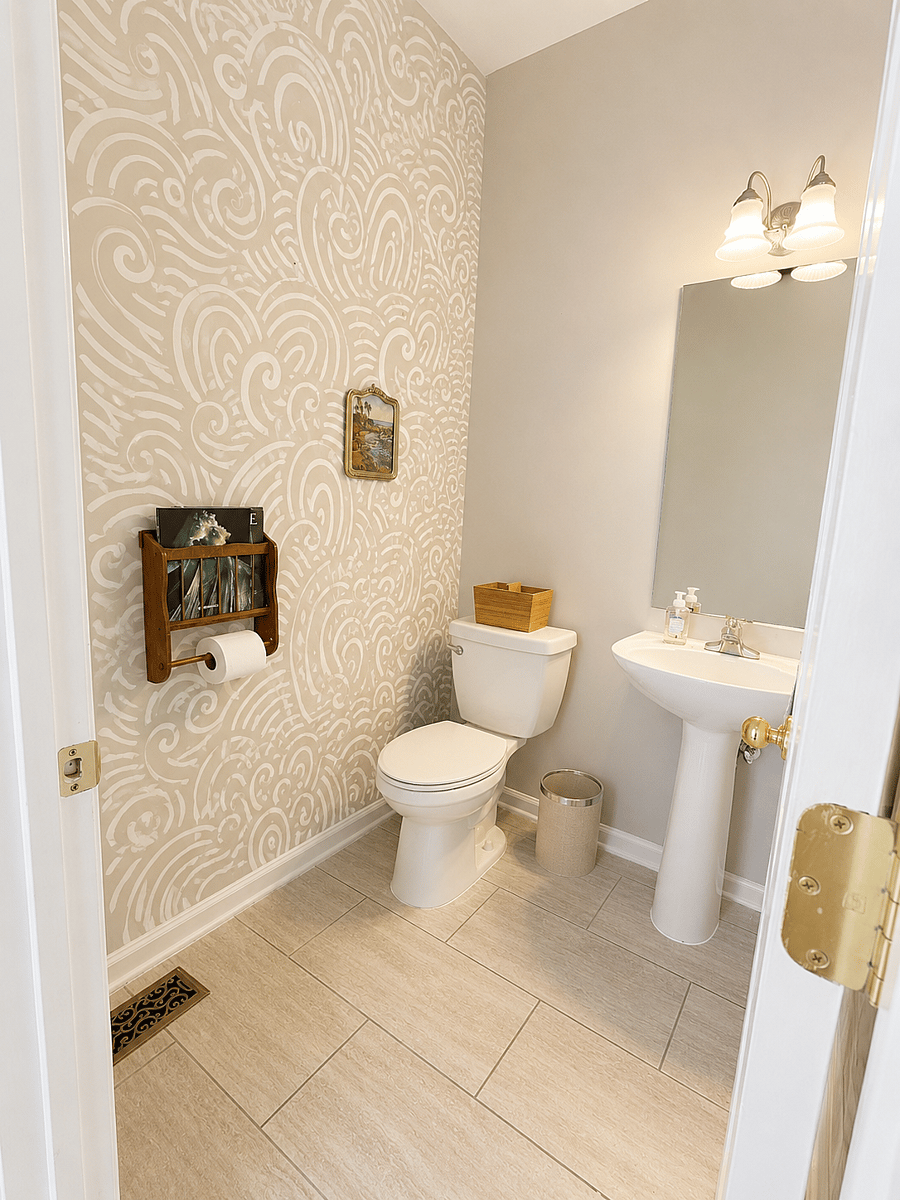 Downstairs half bath