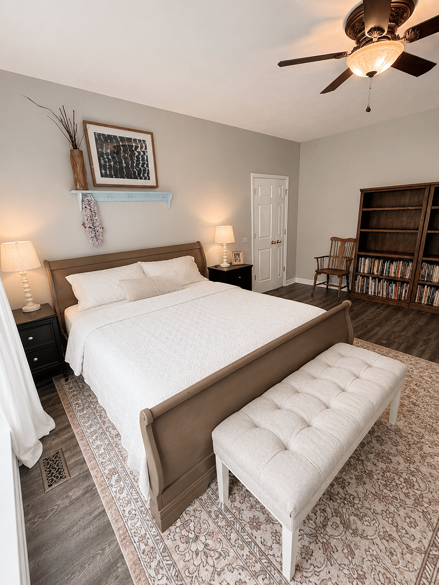 Master bedroom suite