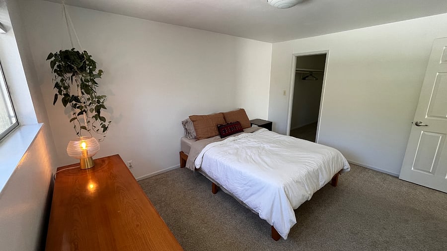 Private bedroom and large walk-in closet