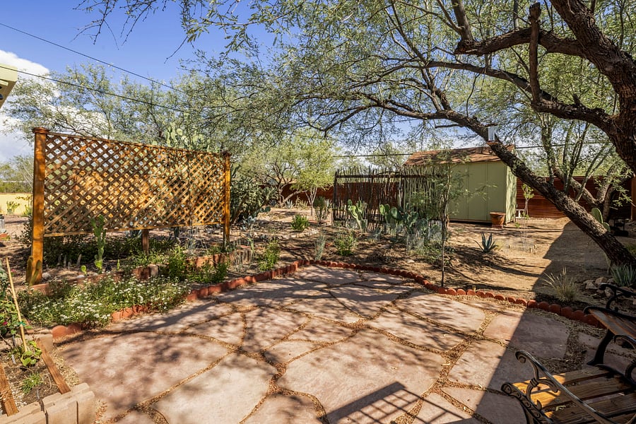 courtyard view from patio