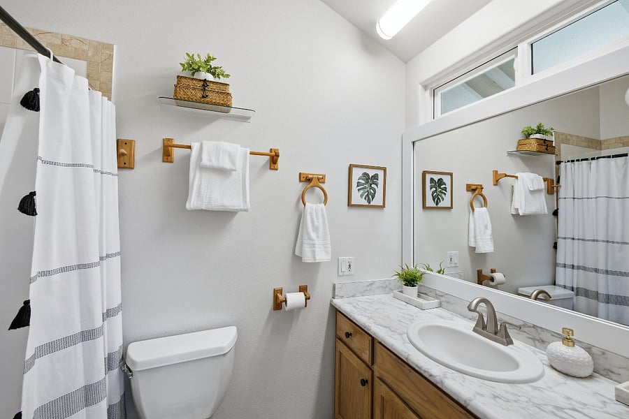 Ensuite bathroom with shower