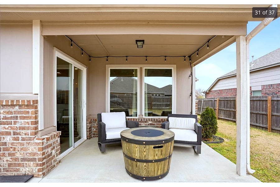 Comfortable backyard