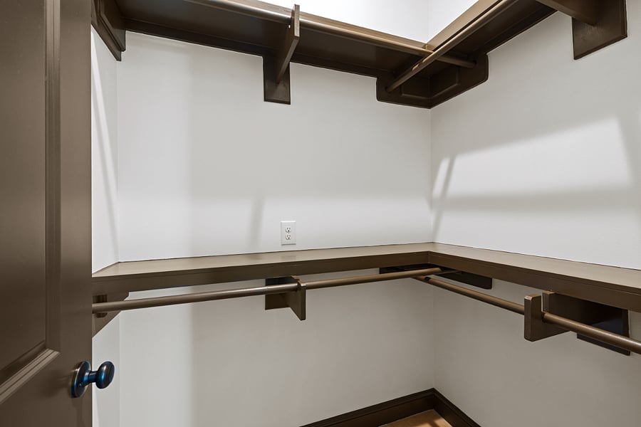 Walk In closet in all bedrooms
