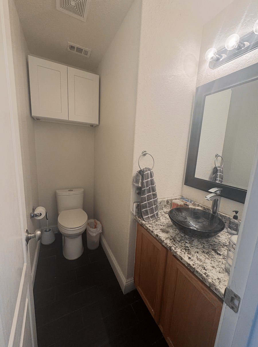 Half Bathroom near Kitchen