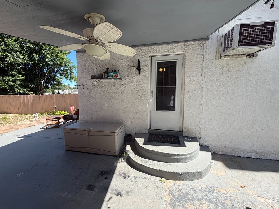 Covered Patio door