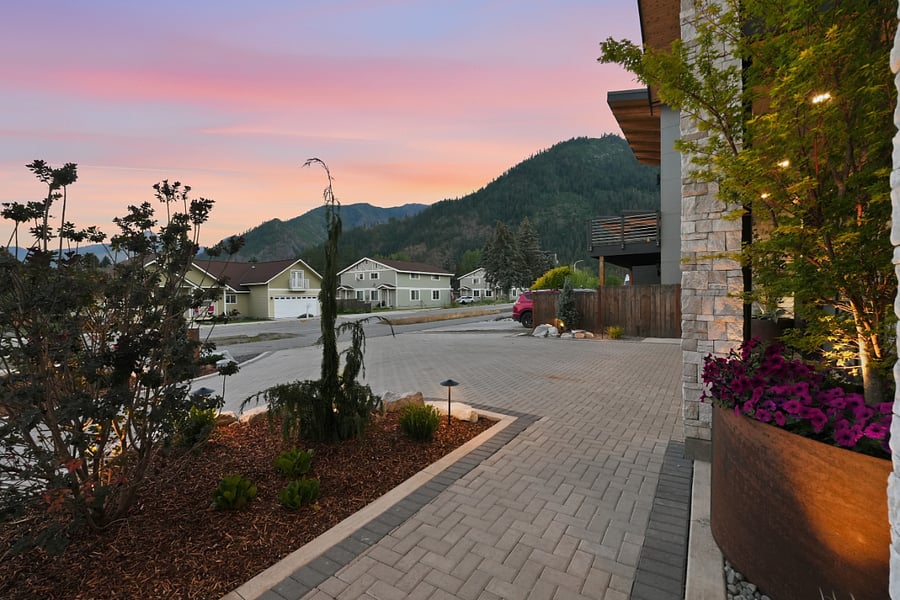Heated driveway - means no snow removal in winter.