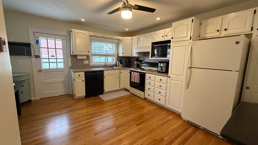 Kitchen off living room