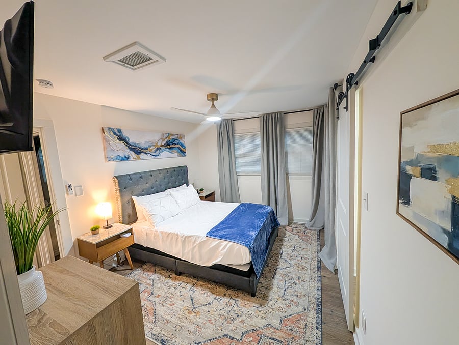 Master Bedroom, en suite, and walk-in closet. 