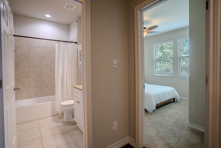 Front (Guest) Bathroom and Front Bedroom
