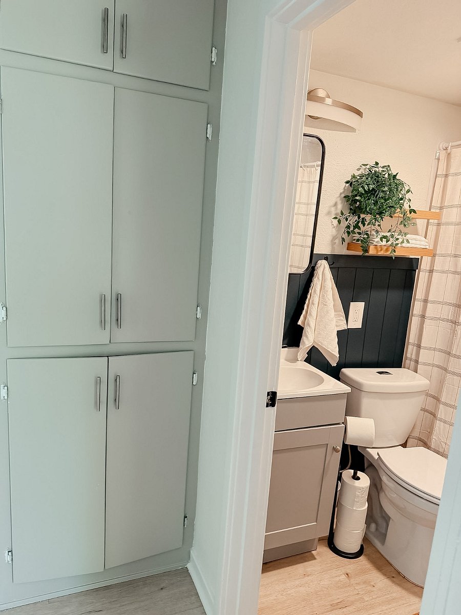 Built in Storage next to Bathroom