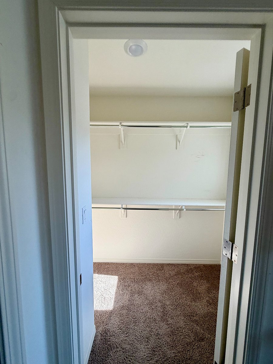 Walk-in closet for master bedroom