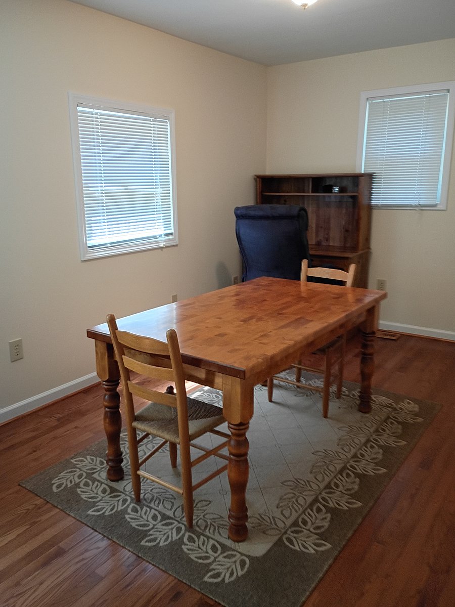 Dining Room with Work Station