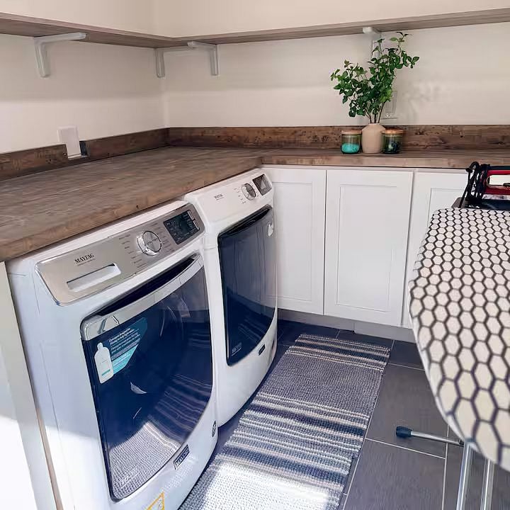 Basement Laundry Room
Complementary Laundry Beads and Detergent Pods