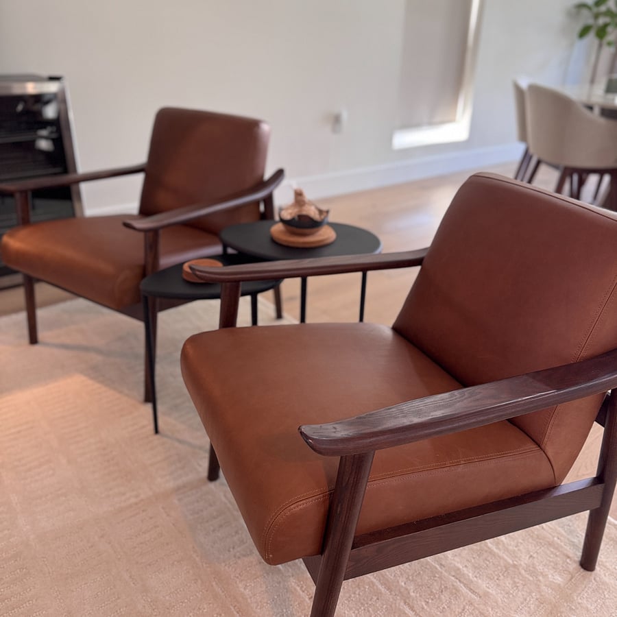 Living Room
Two Leather Accent Chairs