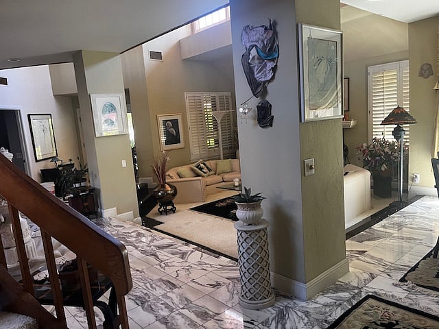 views of living room