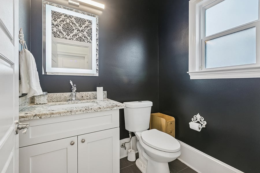 downstairs half bath