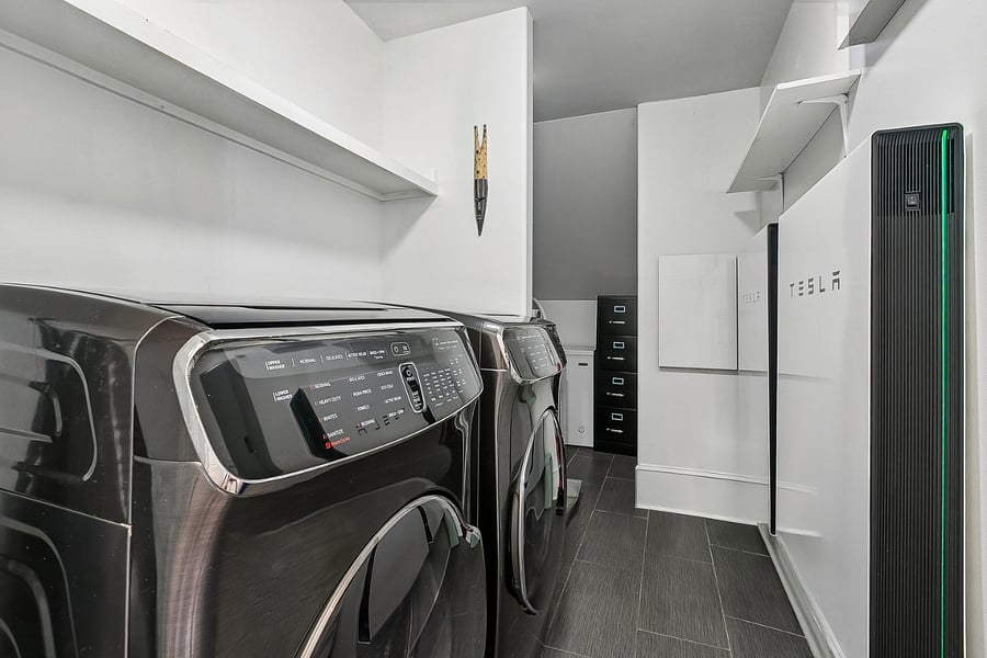Downstairs laundry room