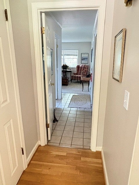 Hallway to songbird suite. (Door on left is bathroom)