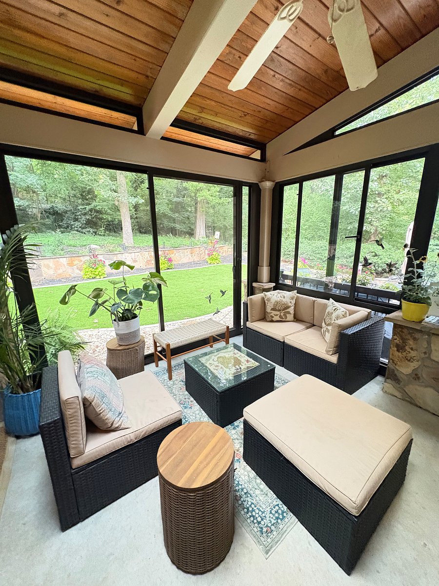 Perfect place to enjoy a morning coffee and hear the birds or relax with a glass of wine at the end of your day.