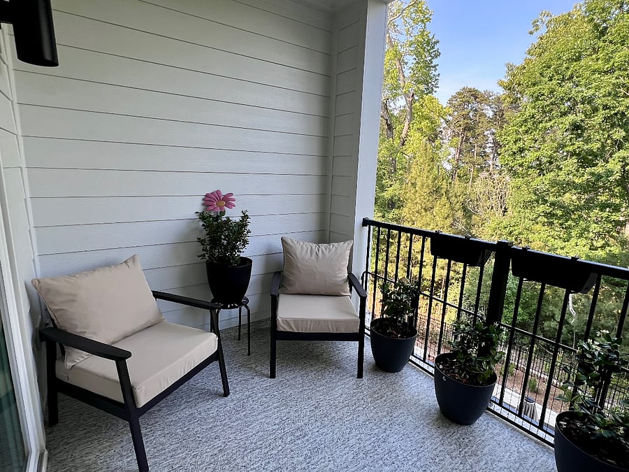 Private balcony