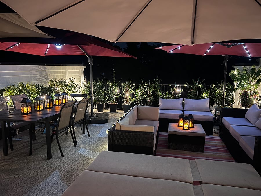 Private rooftop terrace