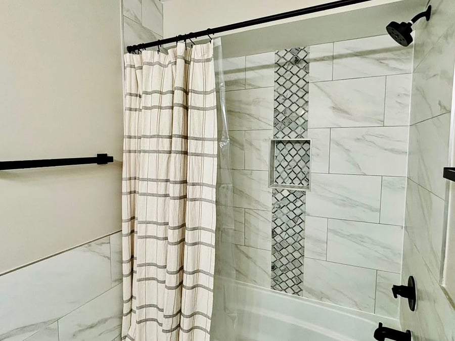 Shower and bathtub