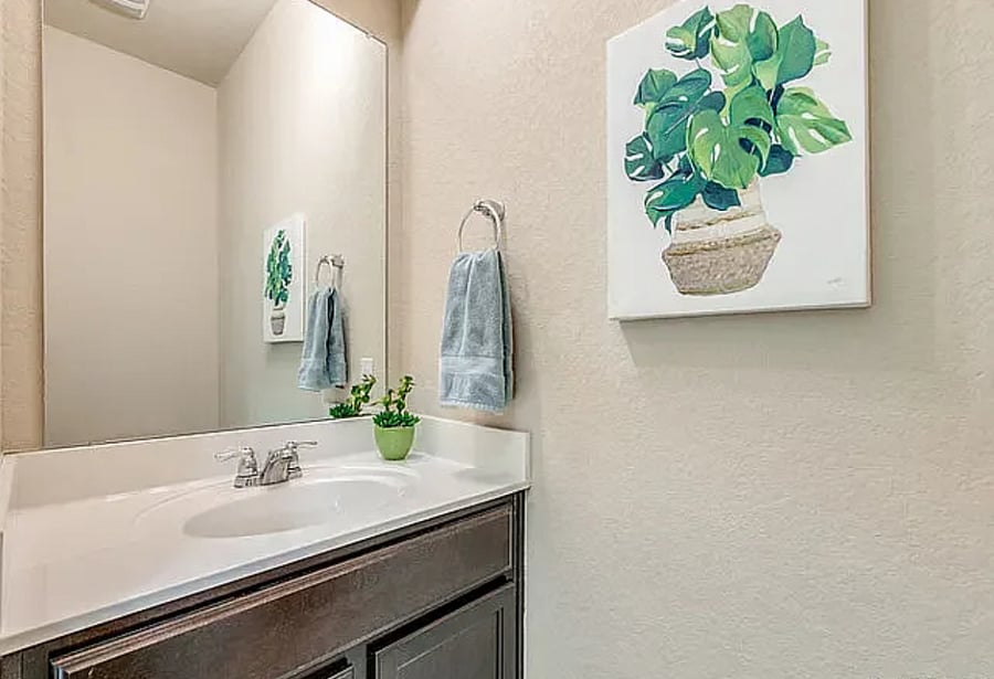 Half bathroom downstairs