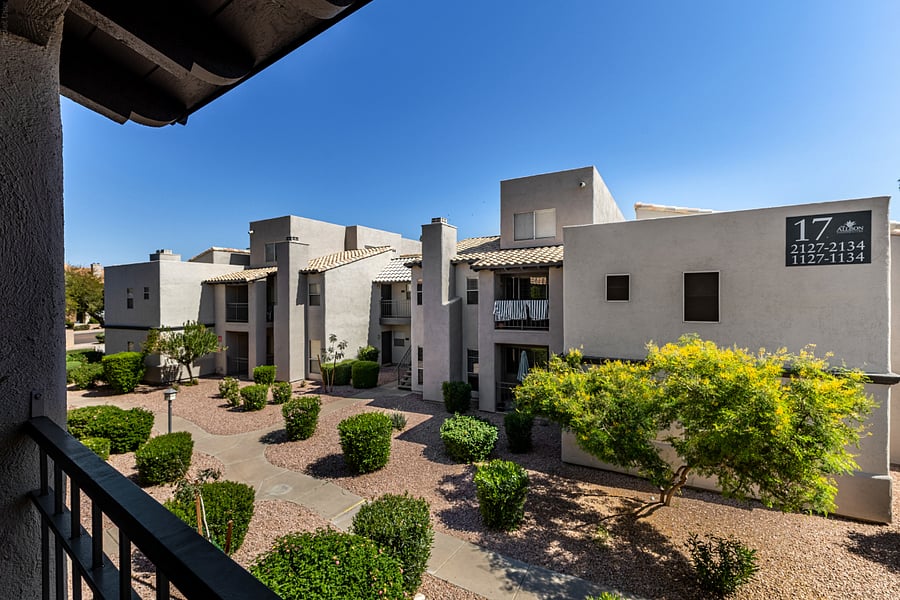 View from private patio