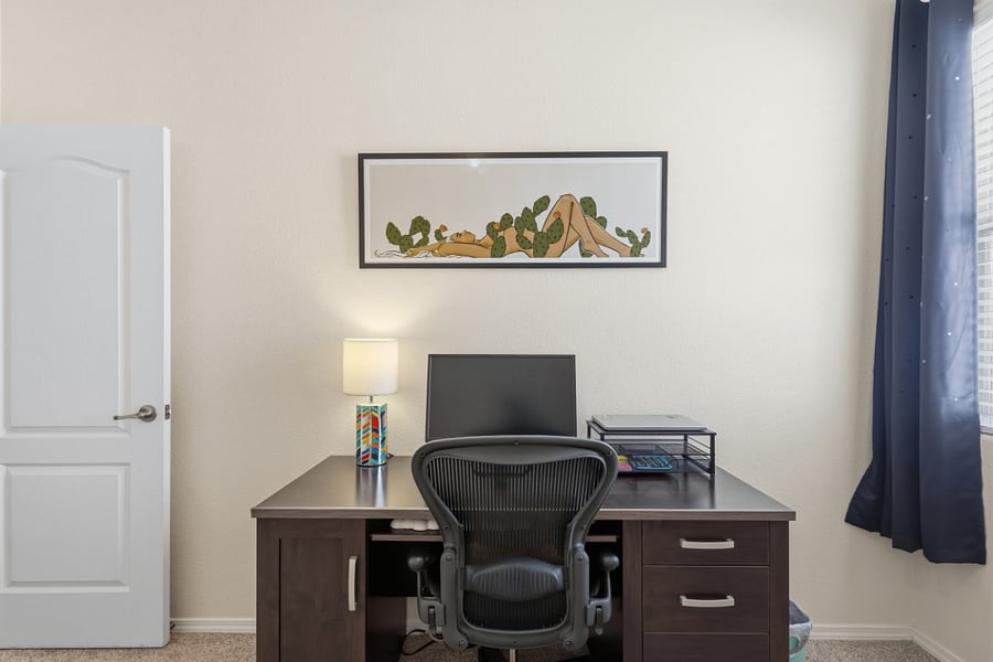 Dedicated Office Space with Second Screen setup available.