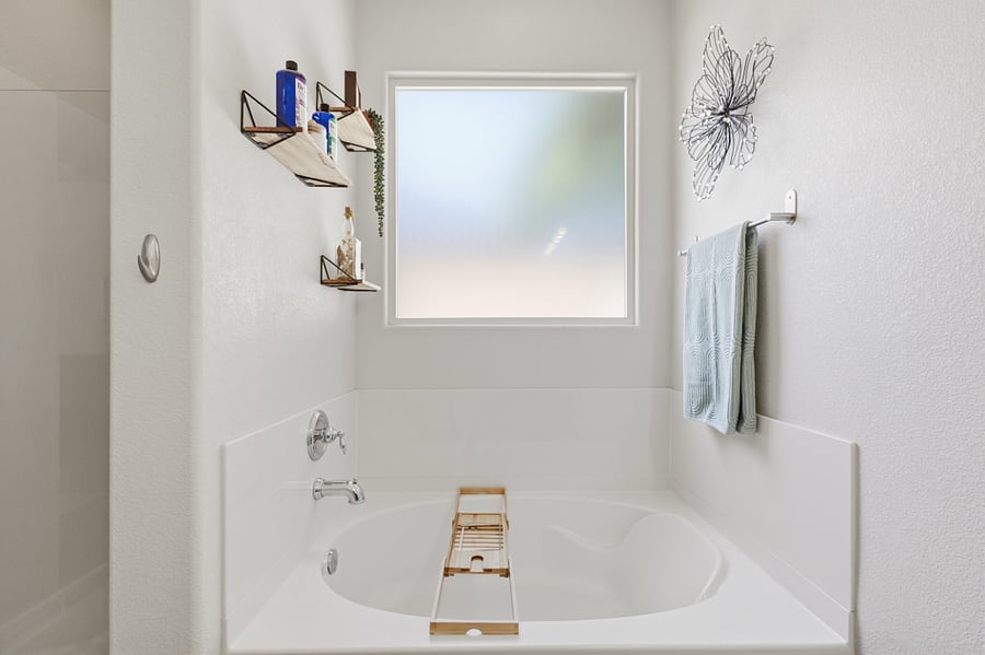 Garden Tub for a relaxing soak.