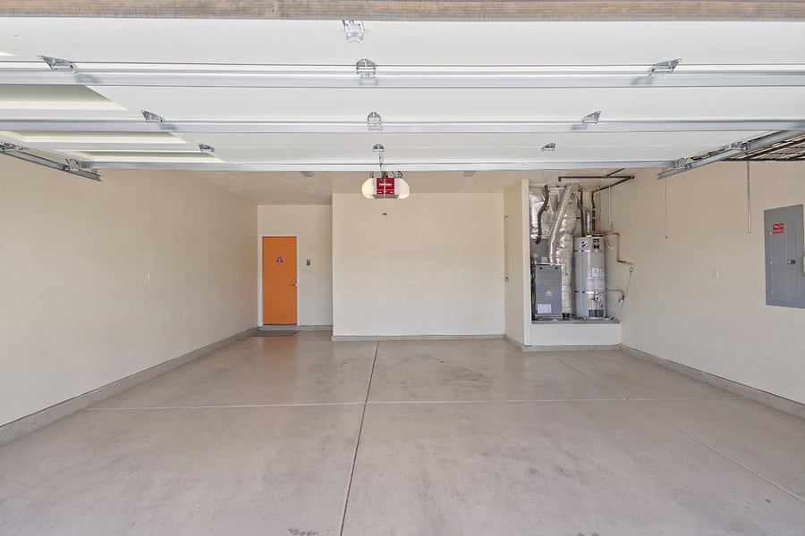Insulated 2-car garage. 