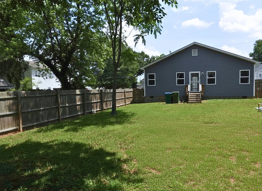 Fenced in Backyard