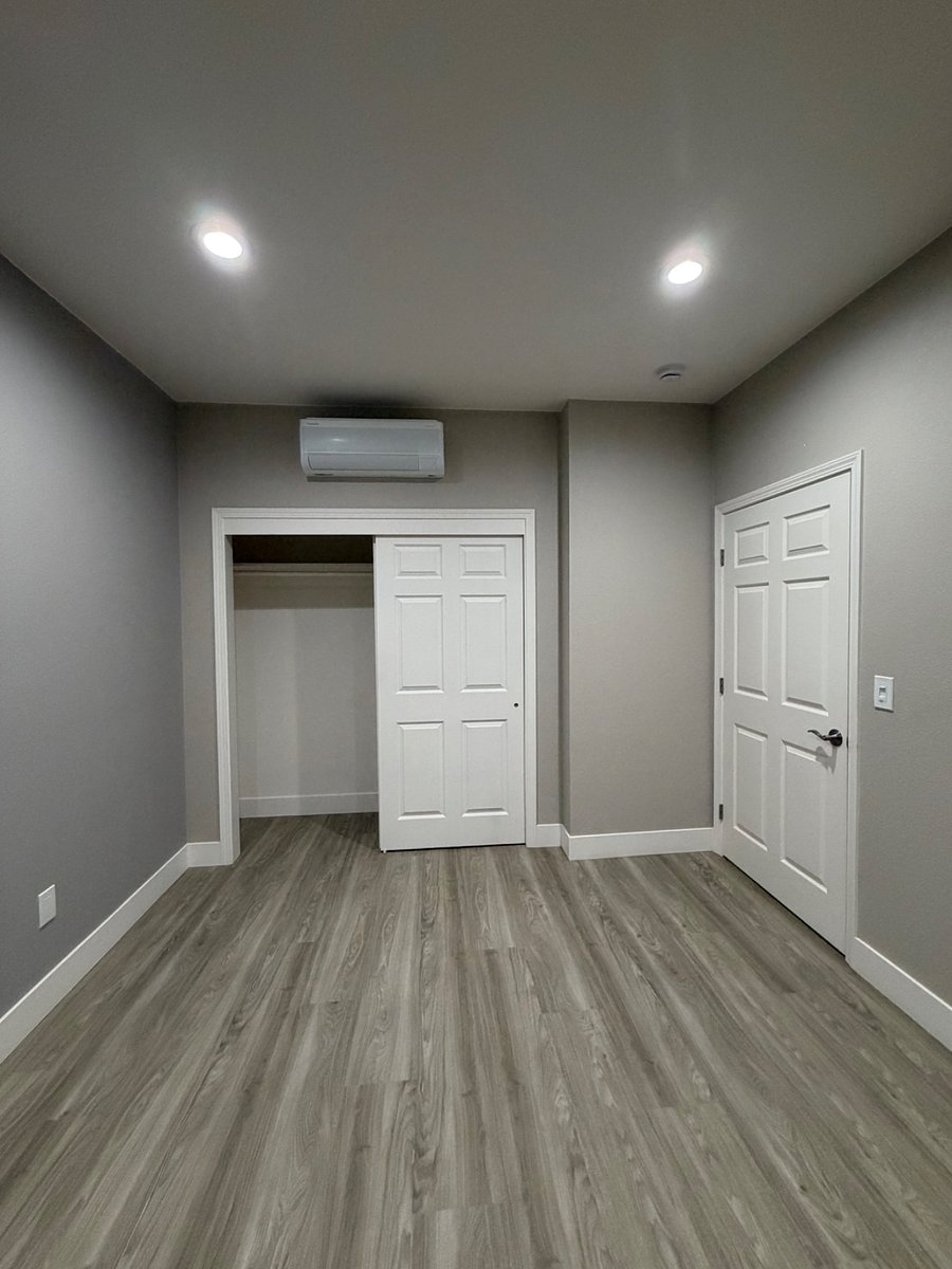 Closet and HVAC system (same for both rooms)
